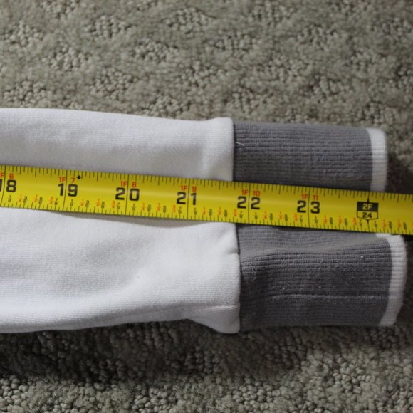 Under Armour Size M White French Terry Zip Up Jacket - Picture 4 of 4